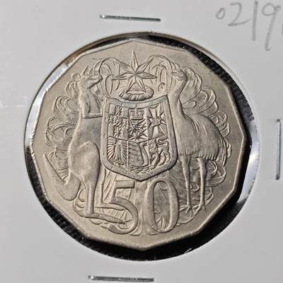 KK钱币收藏小铺   第402期 2月预留时间 周末发货 -  1971澳大利亚50便士