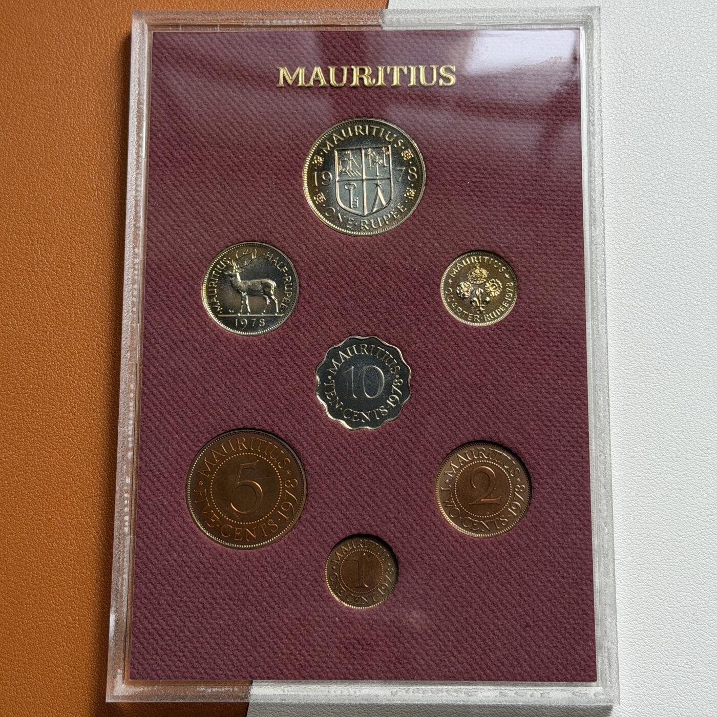 ＜星葵🌻钱币社＞硬币场·第71期·3月10日发货 毛里求斯1978年盒装套币