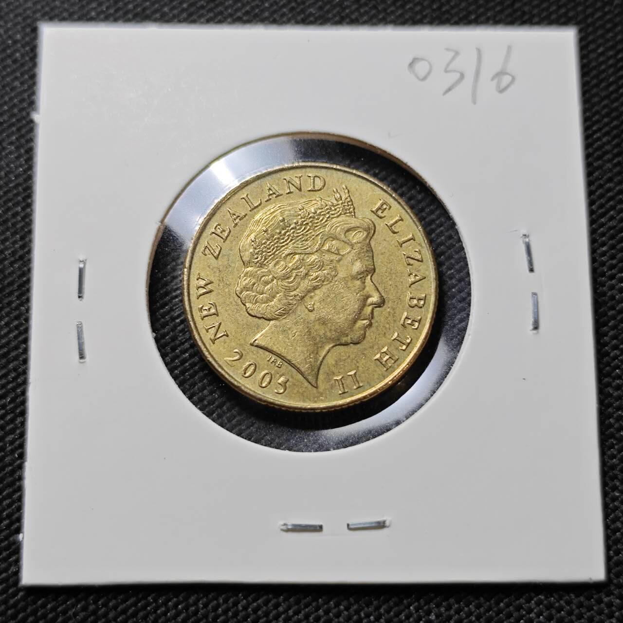 KK钱币收藏小铺   第403期 2月预留时间 周末发货  新西兰1元