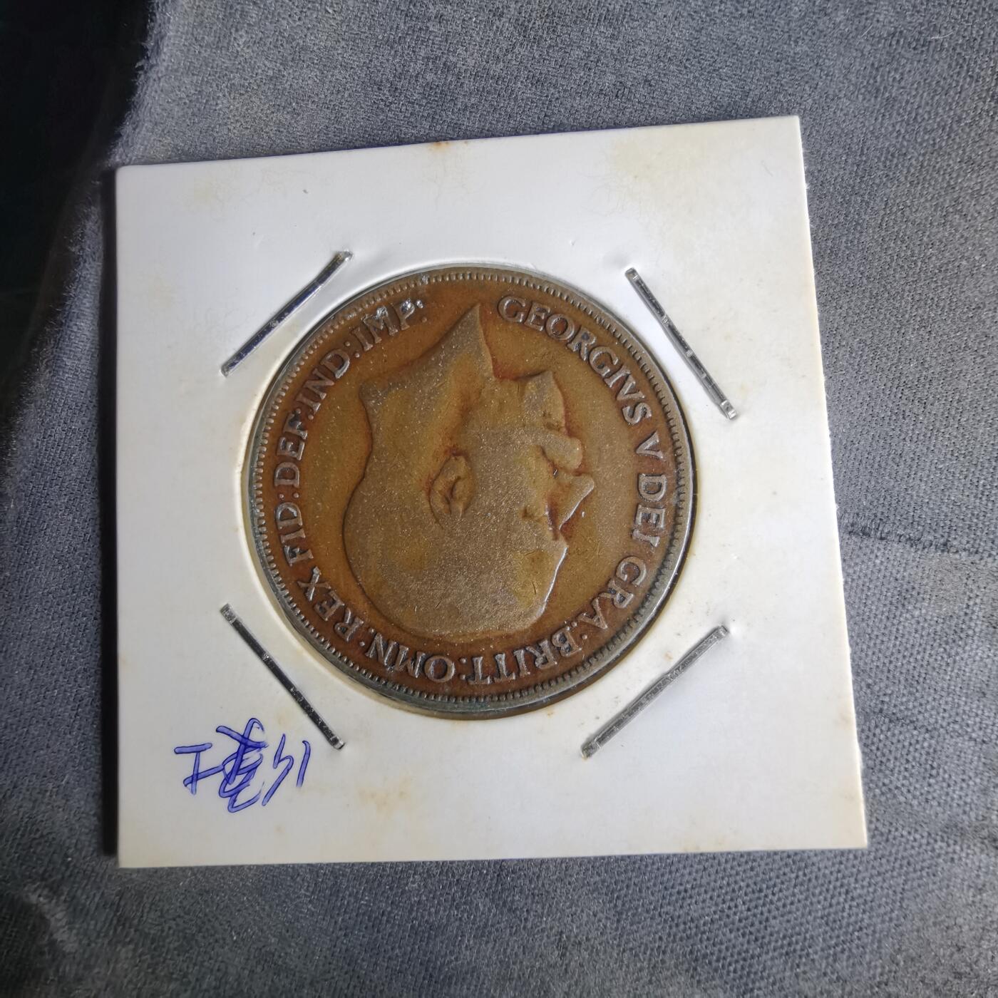 沼泽如烟--第1014场 英国1920年1便士