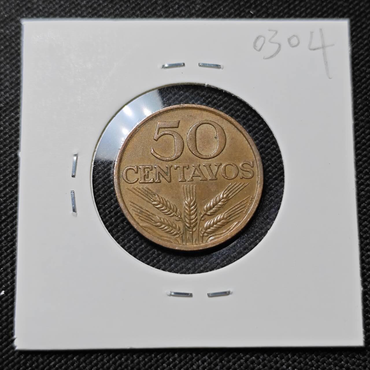 KK钱币收藏小铺   第403期 2月预留时间 周末发货  1978葡萄牙50分铜币