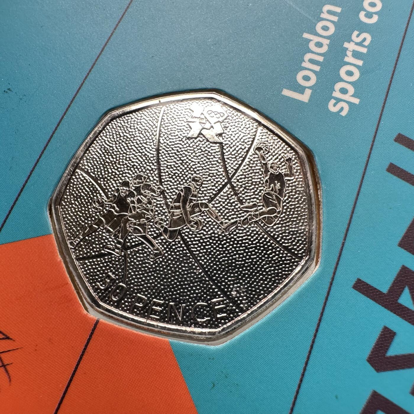 🌹外币初藏🌹🐯2026年第26场  各国纪念币专场 每周二四六晚8️⃣点 接代拍 英国2011年伦敦奥运会 篮球50便士纪念币