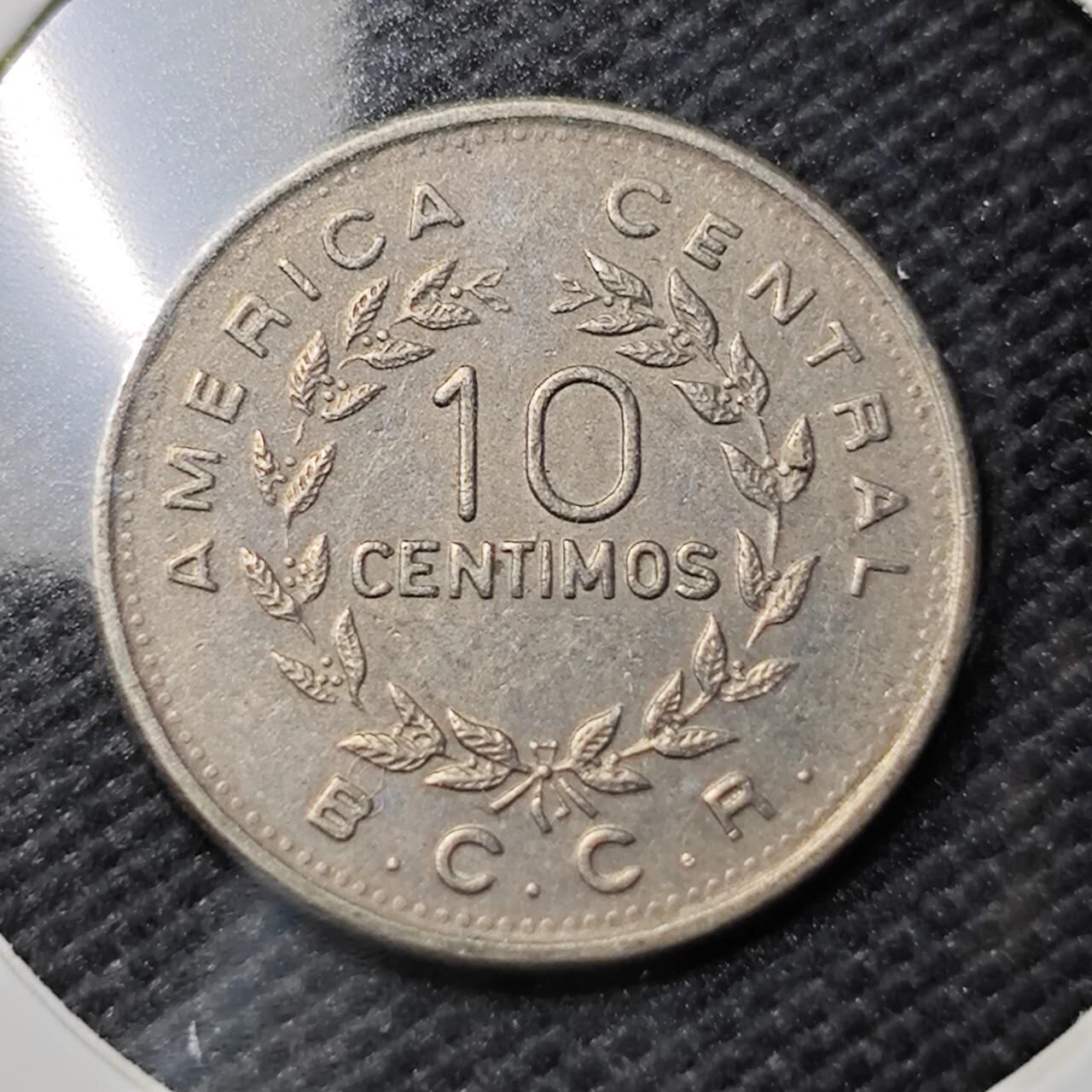 KK钱币收藏小铺   第403期 2月预留时间 周末发货  1972哥斯达黎加10分