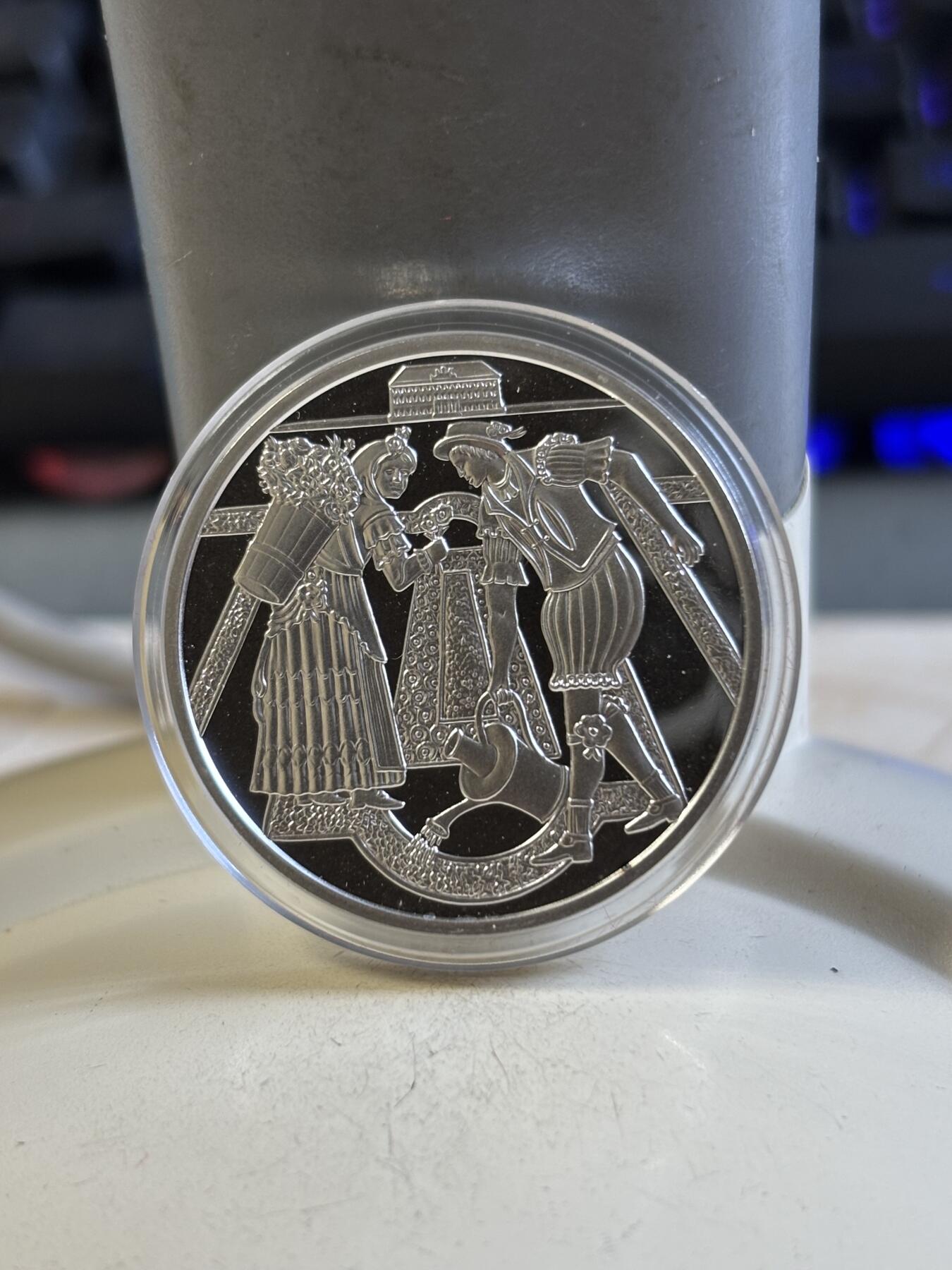 第193期拍卖 奥地利2003年发行施洛斯霍夫宫殿精制纪念银币，925银，16克