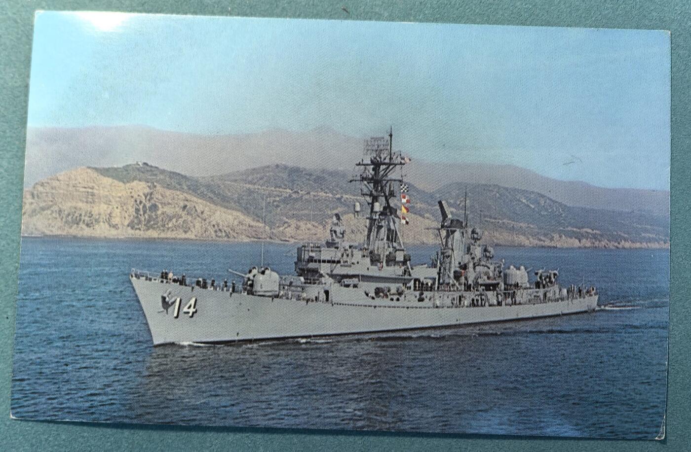 盛世勋华——号角文化勋章邮票专场拍卖第308期 美国冷战时期军舰专题明信片 布坎南号（DDG-14）导弹驱逐舰  