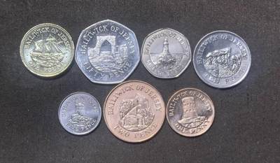 北京马甸外国币专卖第148期，非贵金属外国流通币，纪念币币，中国早期纪念币专场，陆续上拍，欢迎关注 - 泽西岛