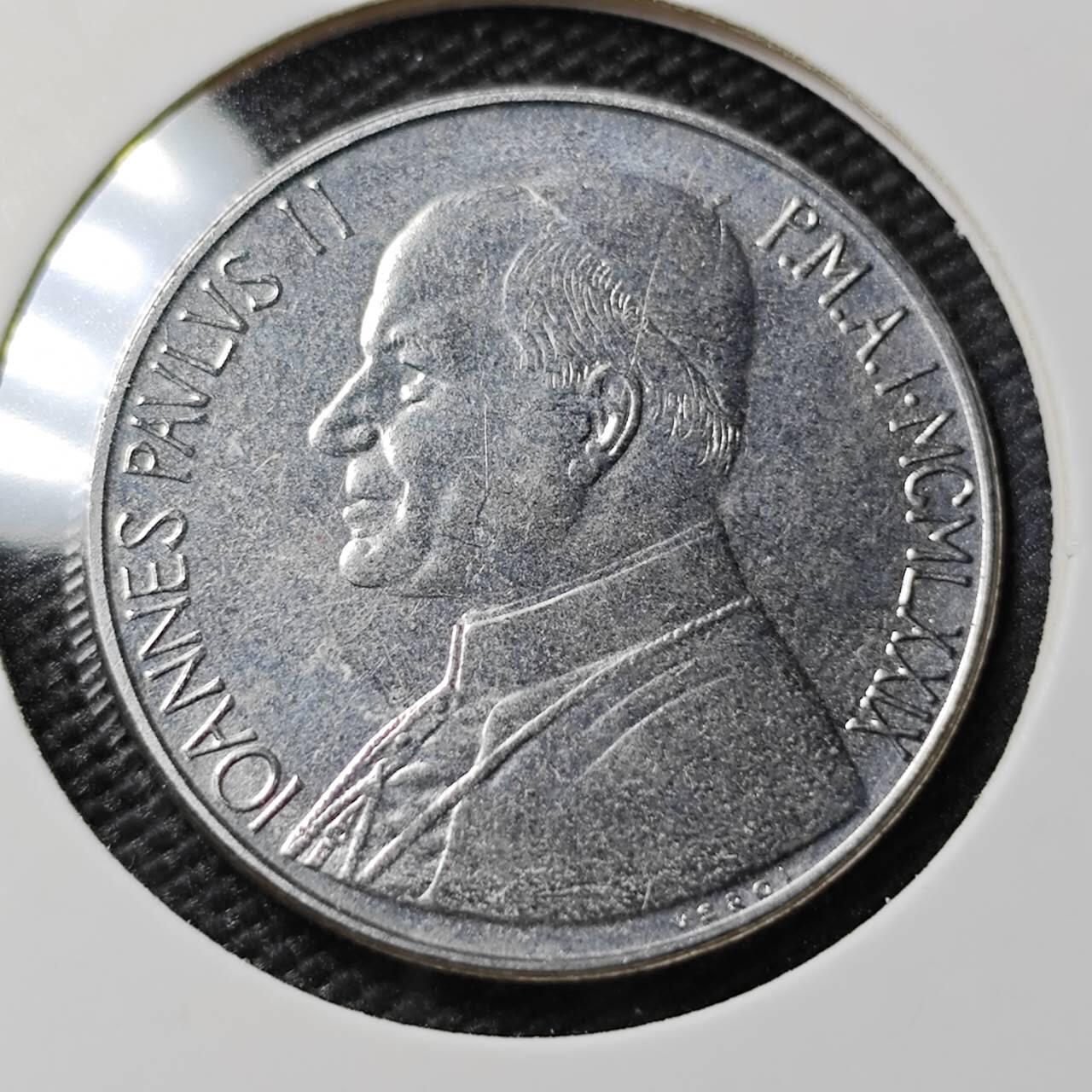 KK钱币收藏小铺   第402期 2月预留时间 周末发货  梵蒂冈50里拉