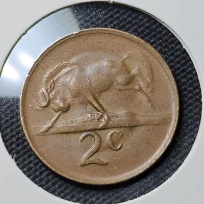KK钱币收藏小铺   第403期 2月预留时间 周末发货 -  1976南非2分铜币