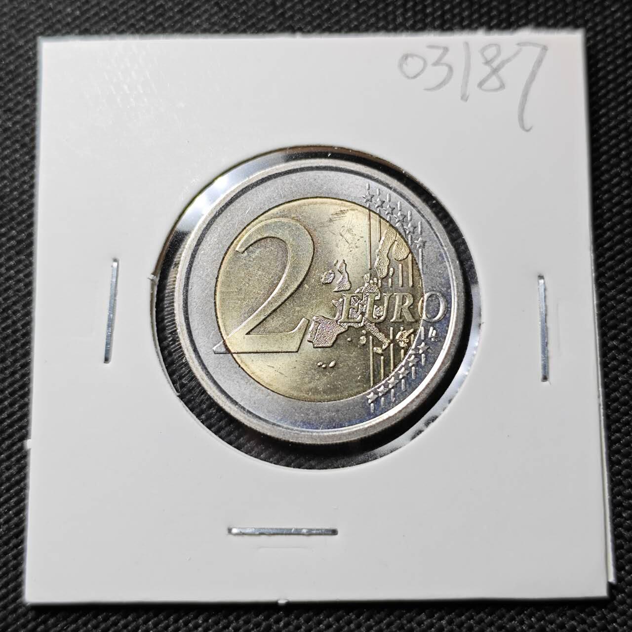 KK钱币收藏小铺   第403期 2月预留时间 周末发货  2006意大利2欧东季奥运会纪念币 好品