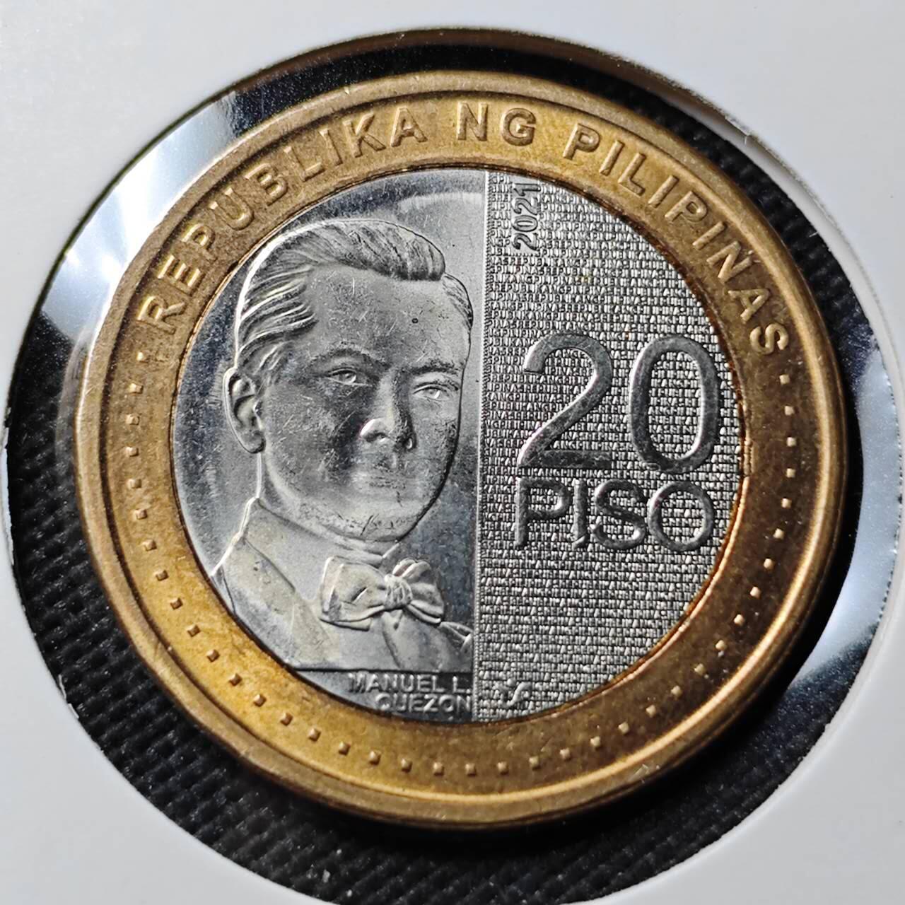 KK钱币收藏小铺   第403期 2月预留时间 周末发货 2021菲律宾20比索 好品