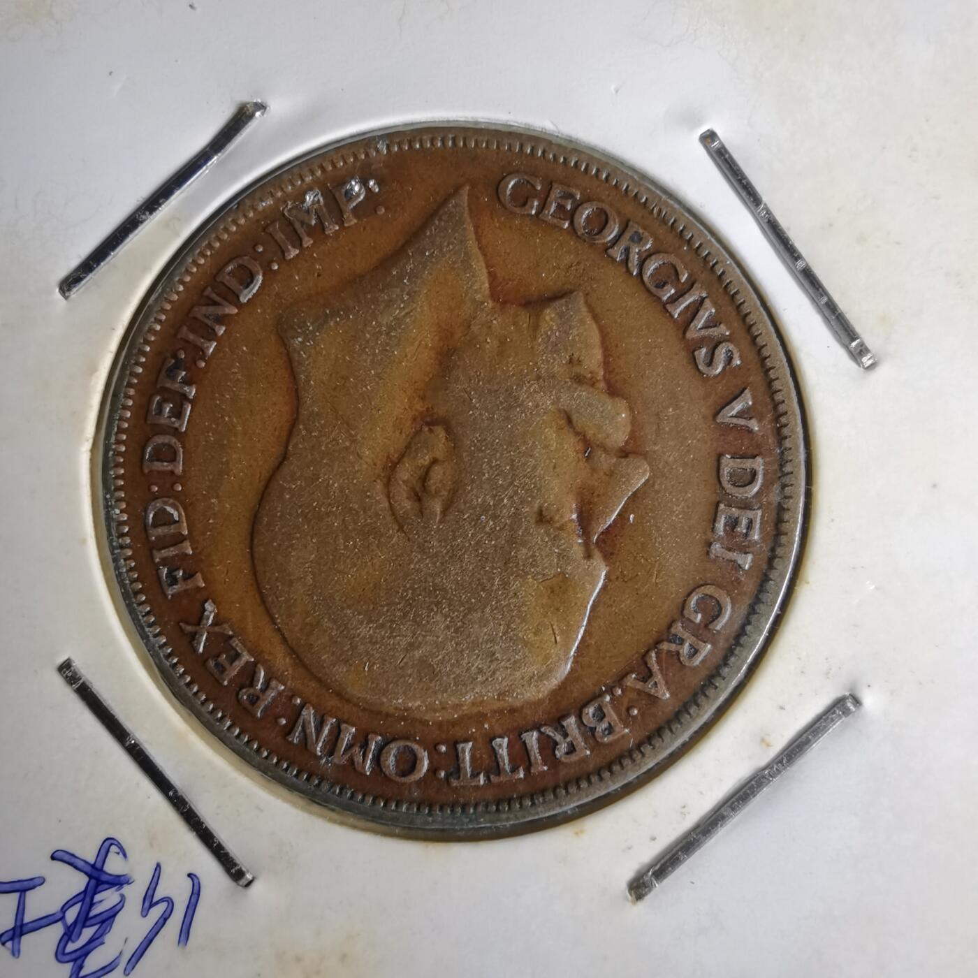 沼泽如烟--第1014场 英国1920年1便士