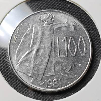 KK钱币收藏小铺   第403期 2月预留时间 周末发货 -  1981圣马力诺100里拉