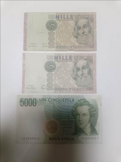 【20260310】非全新纸币和硬币第342场 - 意大利3张纸币，有裂缝