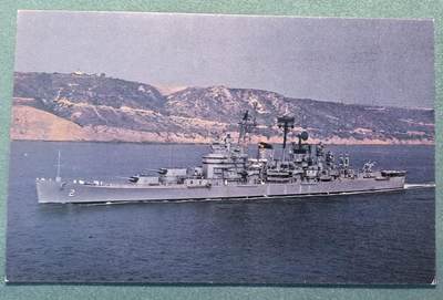 盛世勋华——号角文化勋章邮票专场拍卖第308期 - 美国冷战时期军舰专题明信片 堪培拉号（CAG-2）重型导弹巡洋舰  