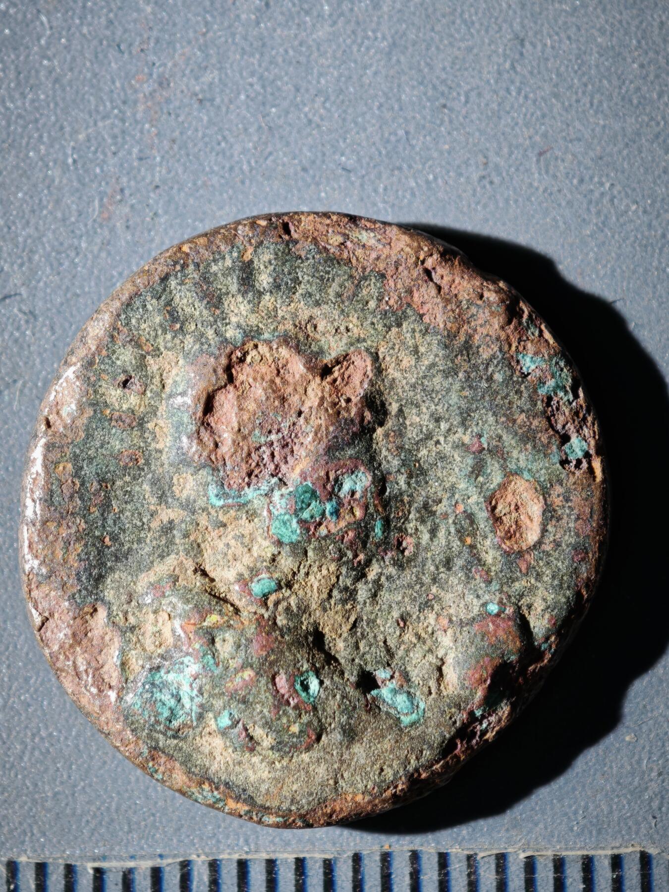 119期新疆红钱粟特钱币丝路钱币专场 F索特美加斯王朝铜币