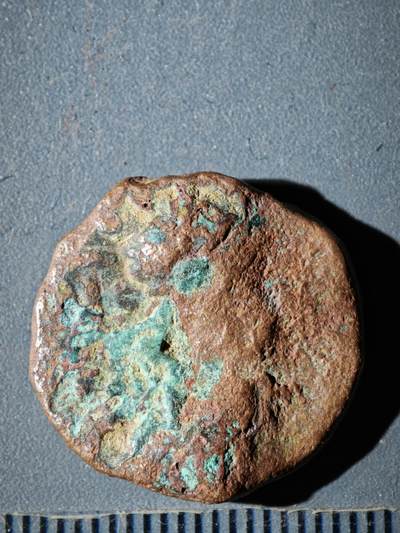 119期新疆红钱粟特钱币丝路钱币专场 - F索特美加斯王朝铜币