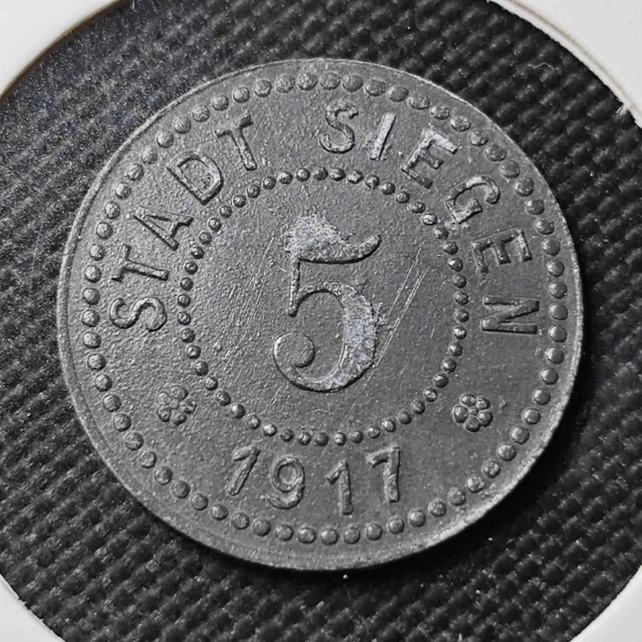 KK钱币收藏小铺   第403期 2月预留时间 周末发货  徳紧5芬尼