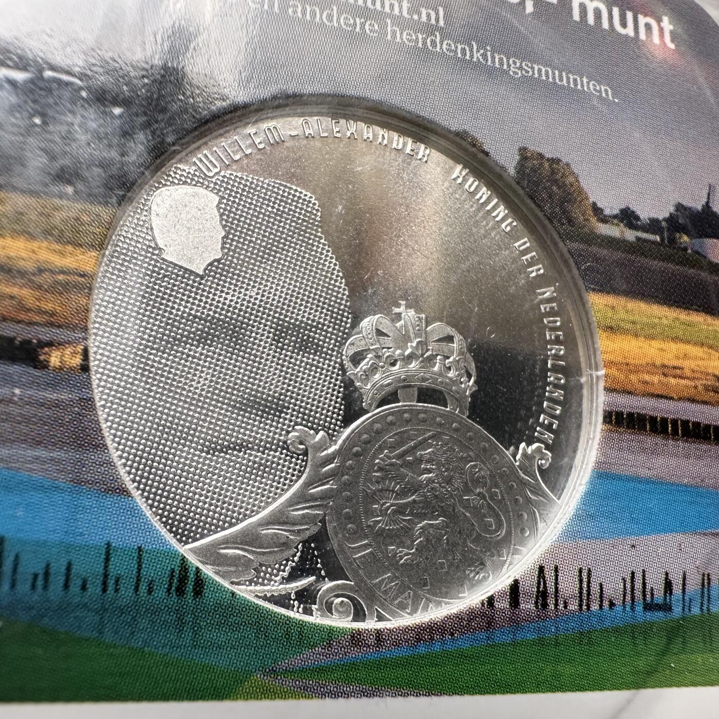 🌹外币初藏🌹🐯2026年第26场  各国纪念币专场 每周二四六晚8️⃣点 接代拍 荷兰2016年瓦登海世界遗产5欧元镀银纪念币，直径33mm，重10.5g