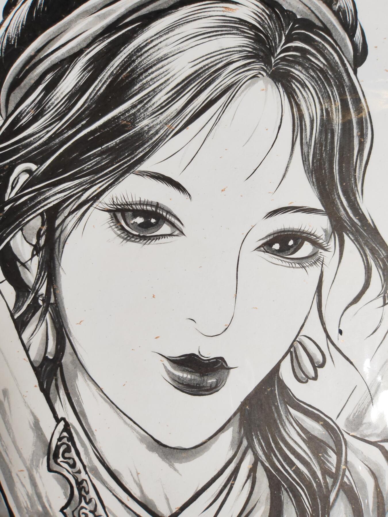 第111期阳大大卡牌拍卖第111期（持续收拍品，周五晚上九点截拍，进群福利早知道） 【A4精绘】张建东 精绘扈三娘 巅峰作品，老师出道已来最完美的构图，远看近看总相宜