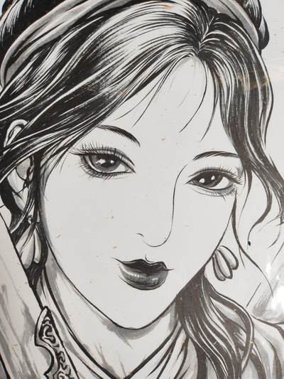 阳大大卡牌拍卖第103期（持续收拍品，周五晚上九点截拍，进群福利早知道） 【A4精绘】张建东 精绘扈三娘 巅峰作品，老师出道已来最完美的构图，远看近看总相宜