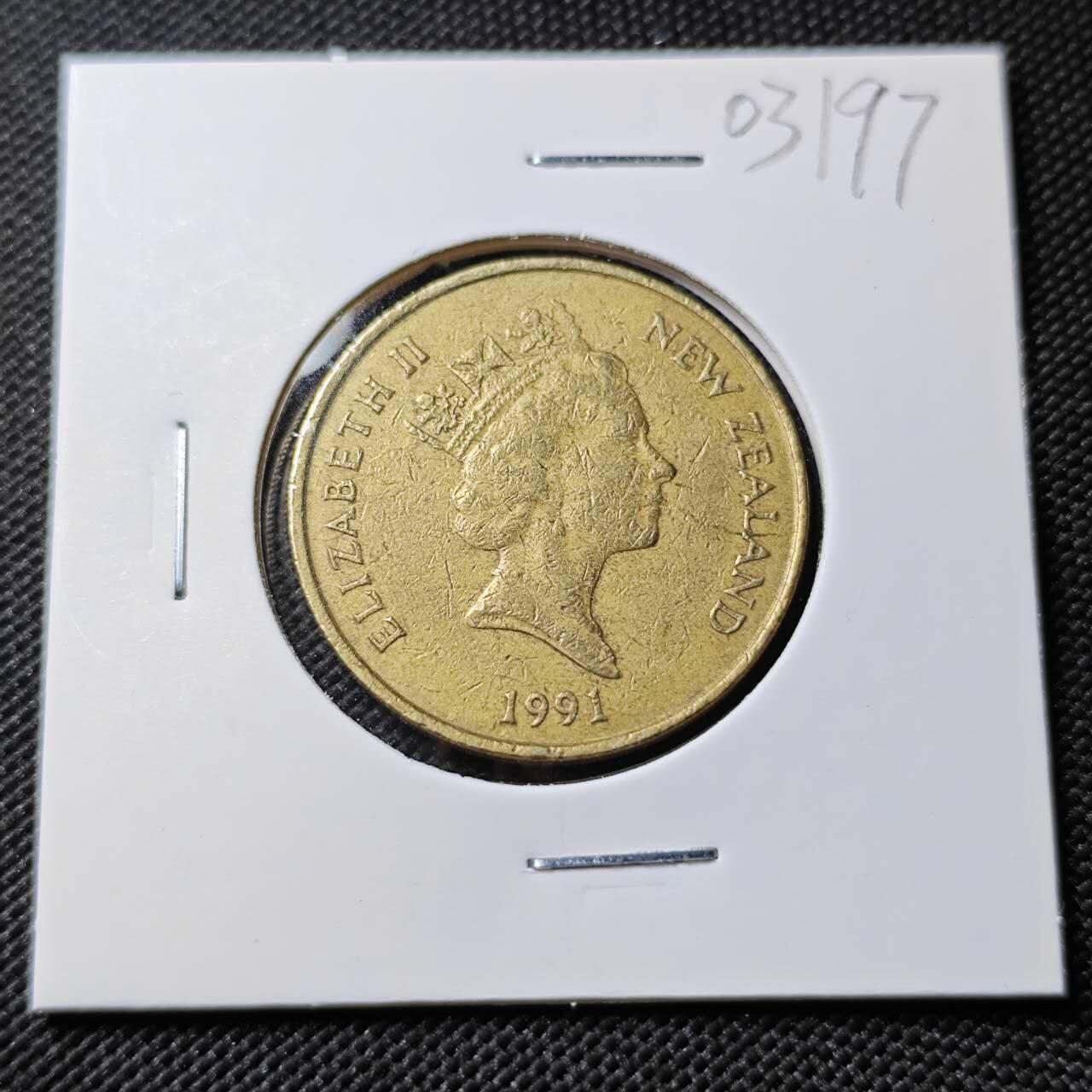 KK钱币收藏小铺   第403期 2月预留时间 周末发货 1991新西兰2元
