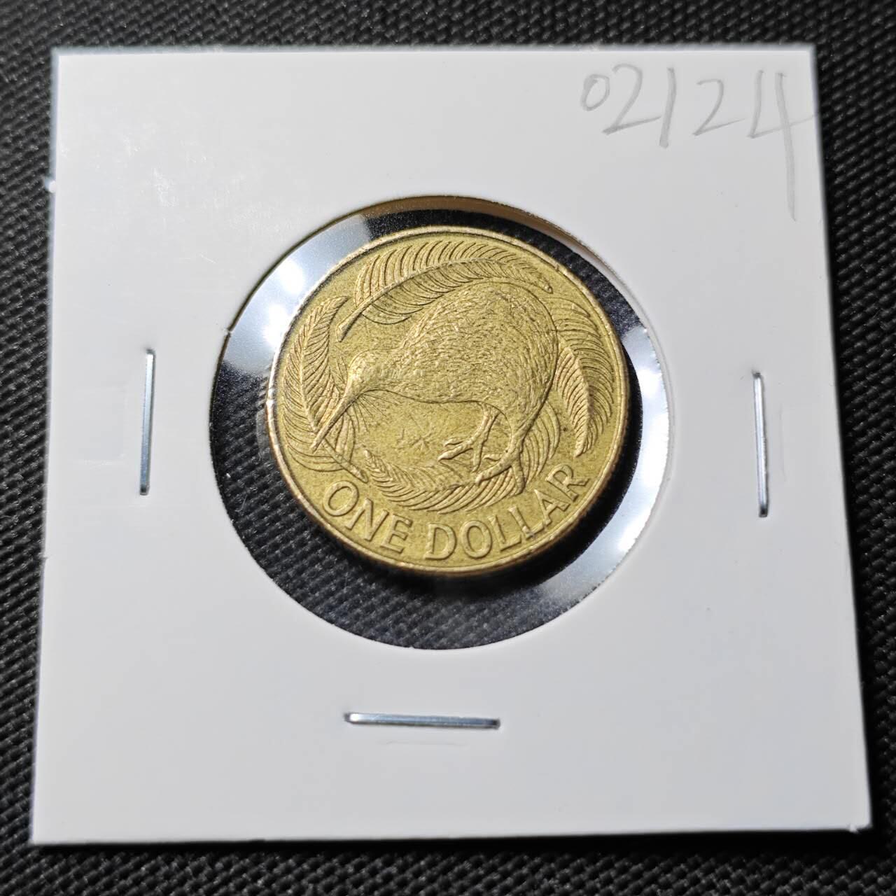 KK钱币收藏小铺   第402期 2月预留时间 周末发货  新西兰1元