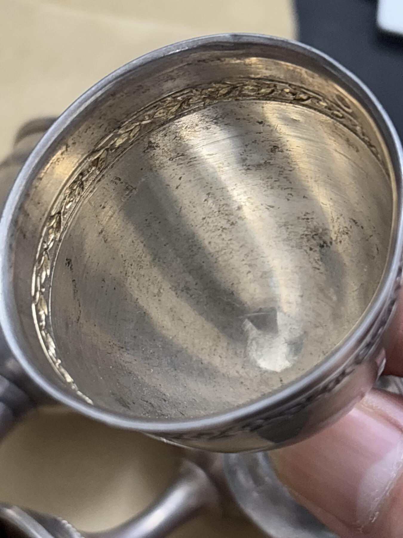 文馨钱币收藏第 296 场，长期接代拍业务 海外回流银杯四个 73 克