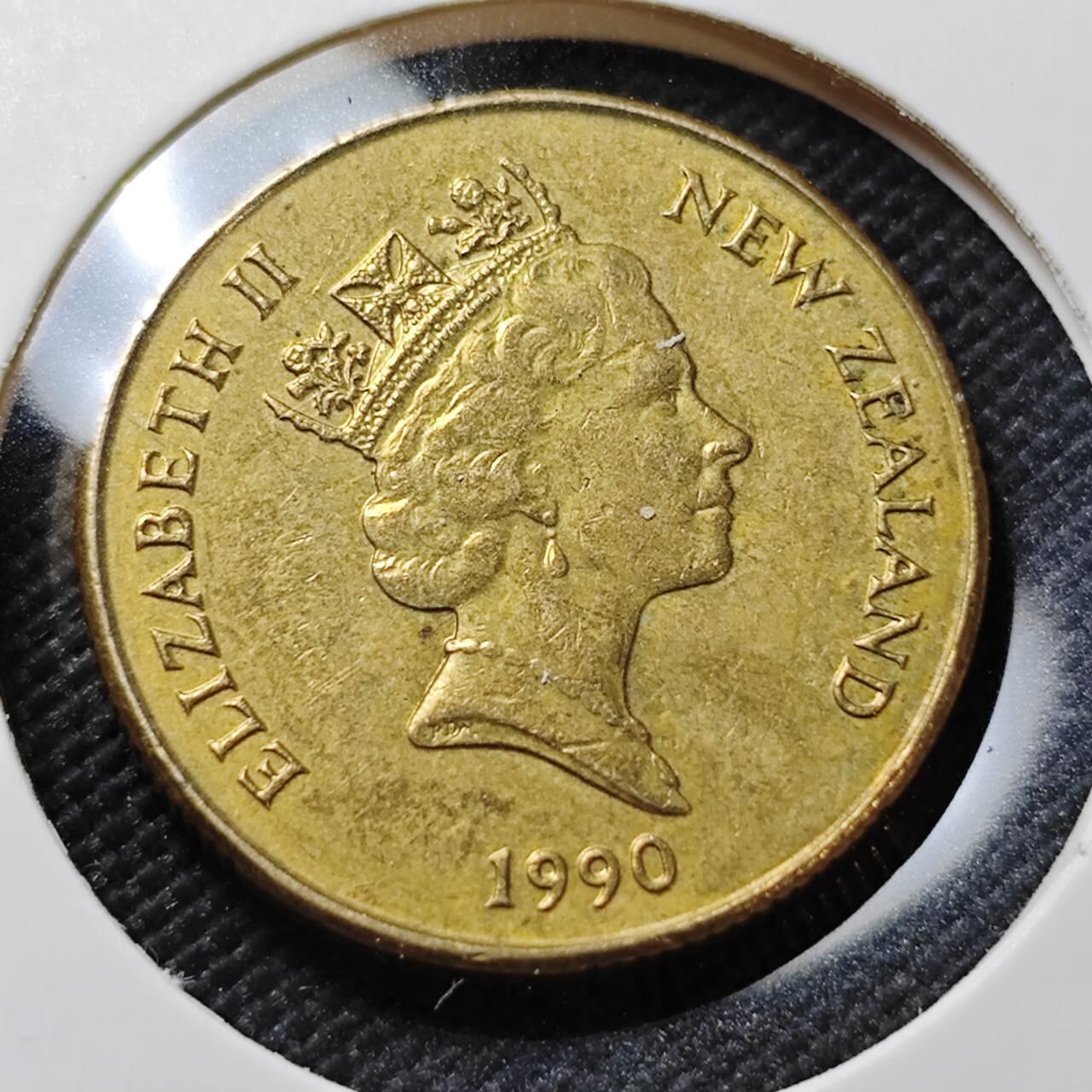 KK钱币收藏小铺   第403期 2月预留时间 周末发货  新西兰1元