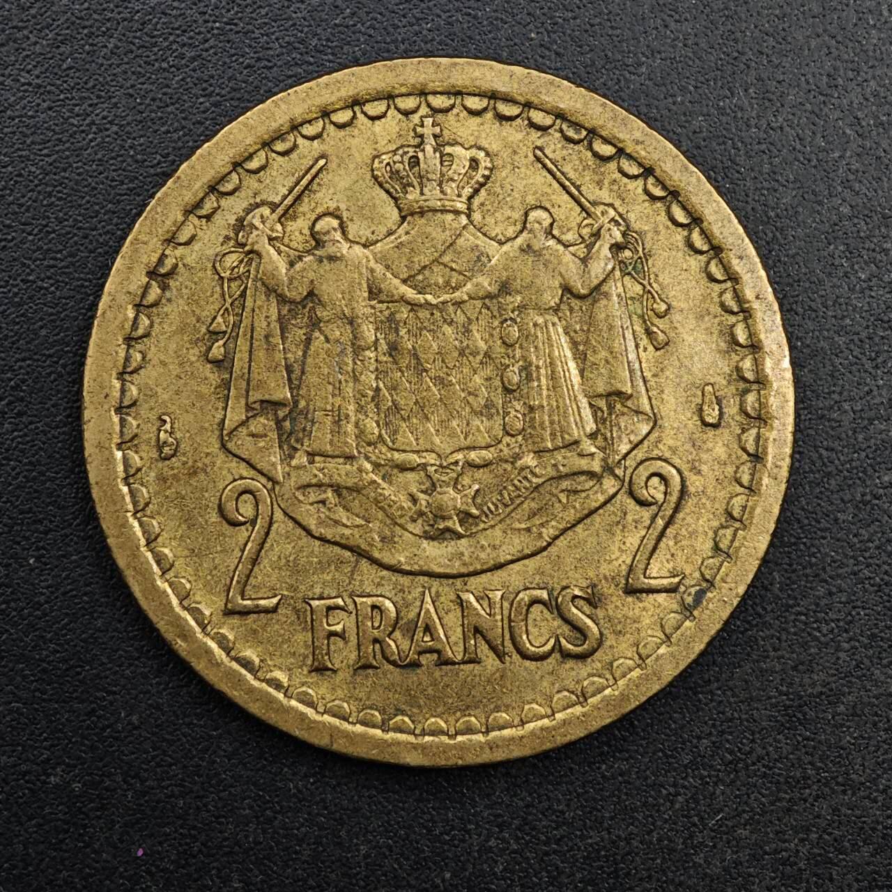 【淘币小摊】实时拍第八百七十七拍   散币场    每周一统一发货 摩纳哥2法郎铜币