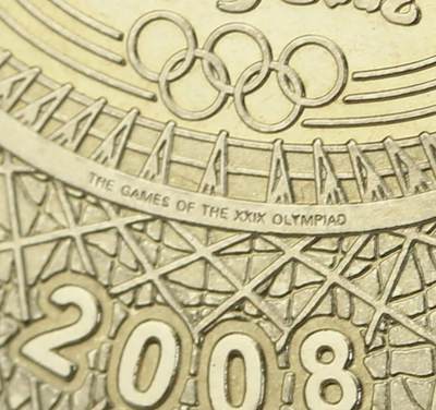 2008年北京奥运会纪念币第二组，3枚一套（体操、射箭、乒乓球），1元面值，黄铜合金材质。细节清晰，保真收藏，按图发货！多拍合邮。 2008年北京奥运会纪念币第二组，3枚一套（体操、射箭、乒乓球），1元面值，黄铜合金材质。细节清晰，保真收藏，按图发货！多拍合邮。