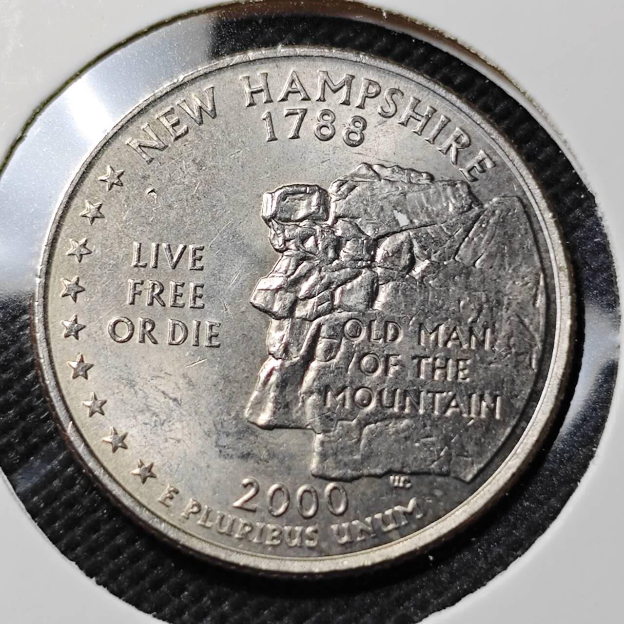 KK钱币收藏小铺   第403期 2月预留时间 周末发货  美国25分纪念币