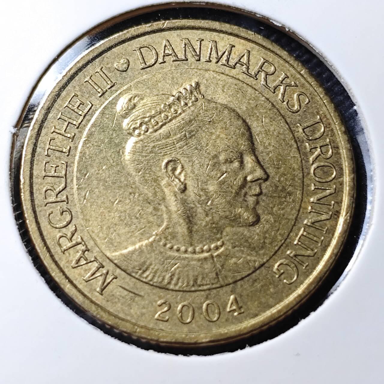KK钱币收藏小铺   第403期 2月预留时间 周末发货 2004 丹麦20克朗纪念币