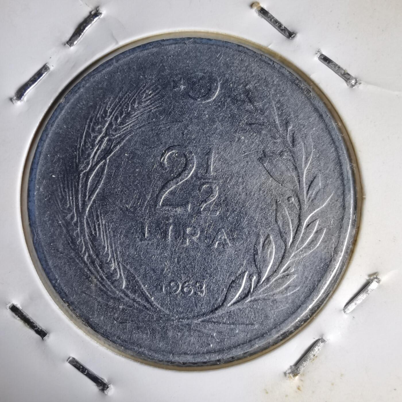 沼泽如烟--第1014场 土耳其1963年2.5里拉