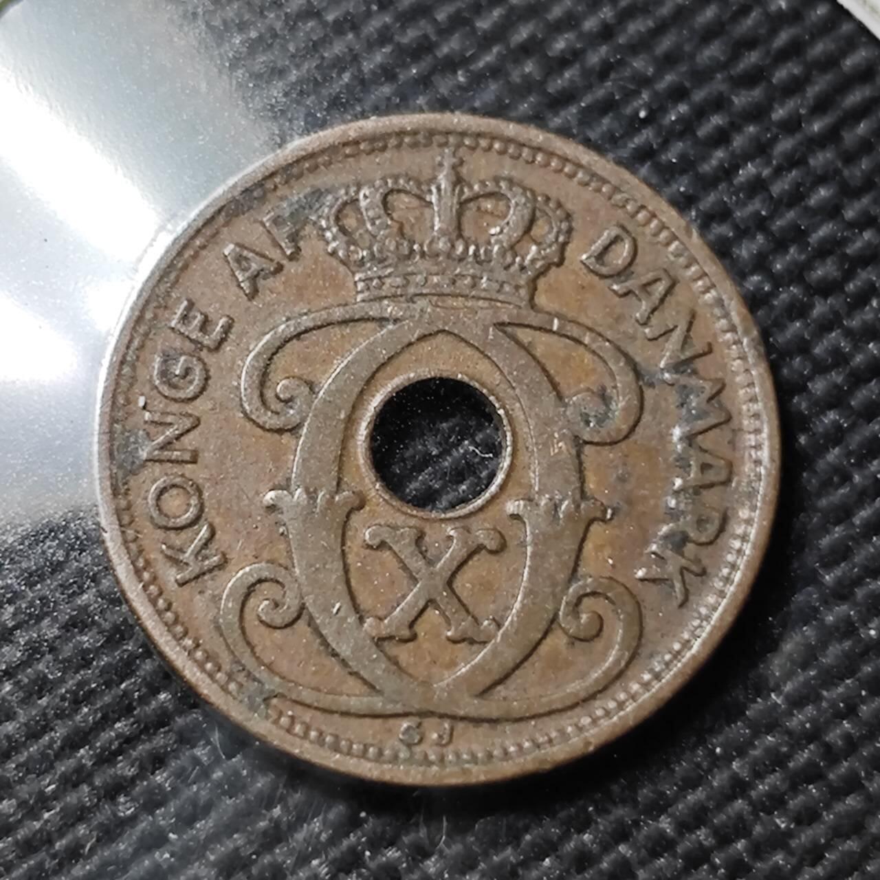 KK钱币收藏小铺   第402期 2月预留时间 周末发货  1934丹麦1欧尔铜币