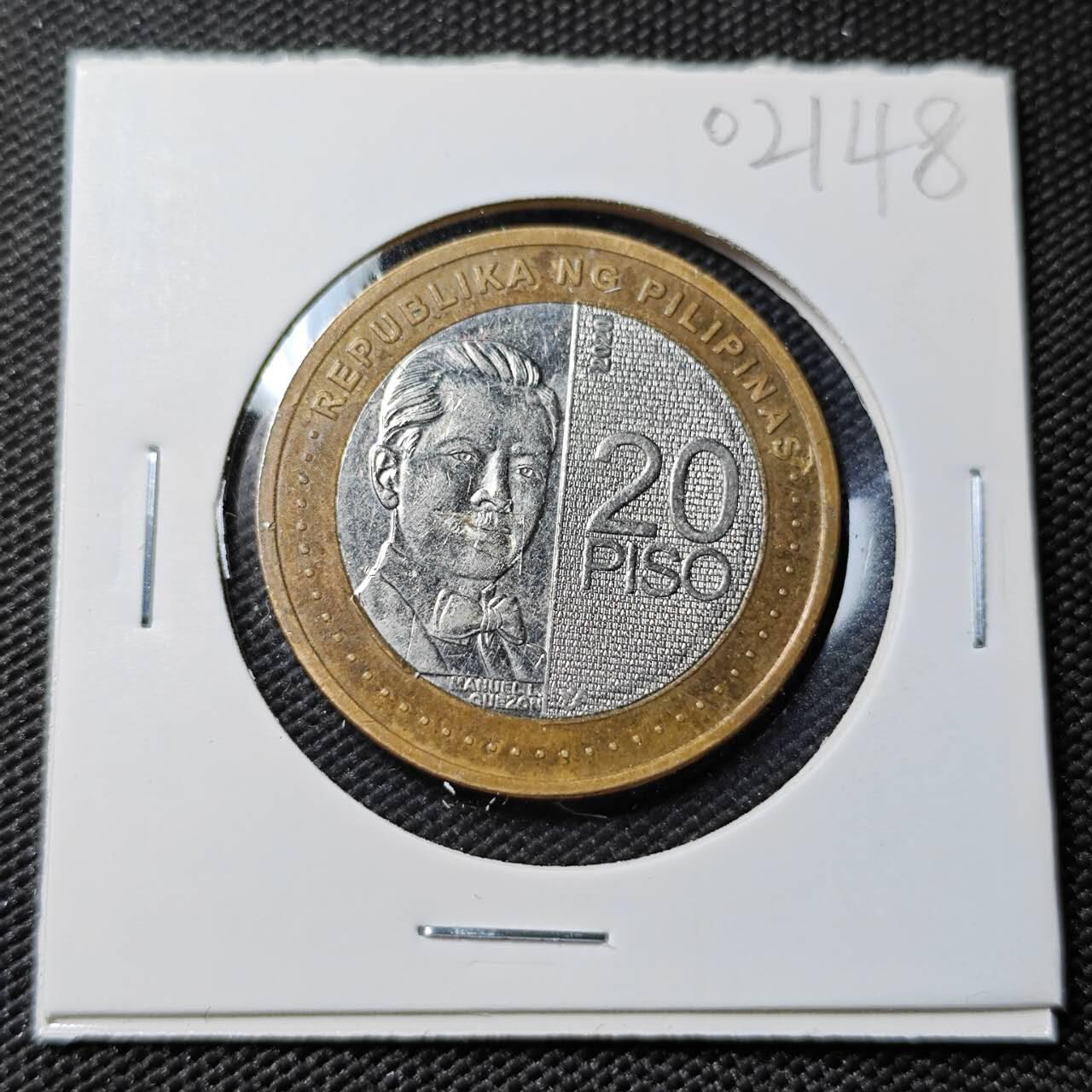 KK钱币收藏小铺   第402期 2月预留时间 周末发货  菲律宾20比索双色币