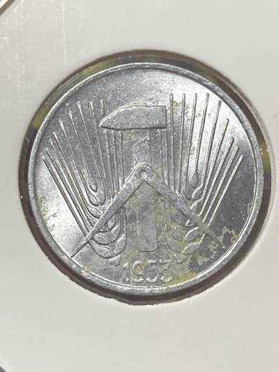 2026年第三十四场(总第二百零三场）外国精品纸夹币场(免佣金) - 原光好品–民主德国1953年5芬尼(第二版，A标柏林造)