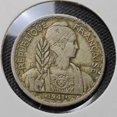 KK钱币收藏小铺   第403期 2月预留时间 周末发货 -  法属印支20分