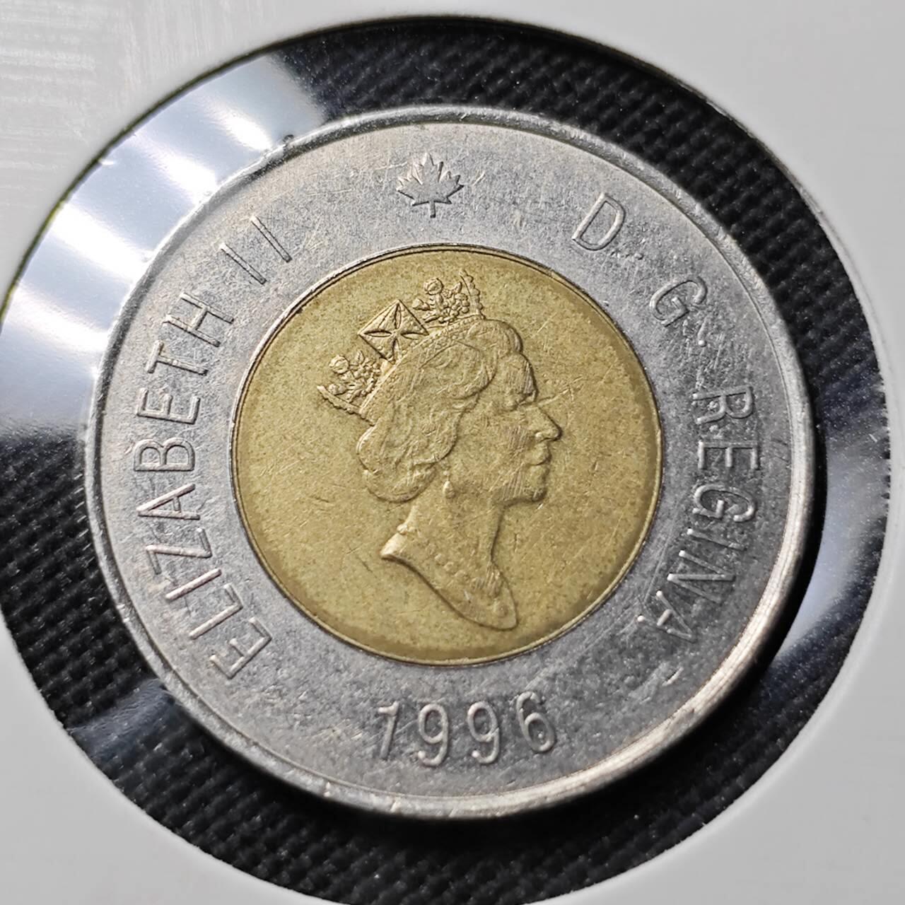 KK钱币收藏小铺   第403期 2月预留时间 周末发货 1996加拿大2元 