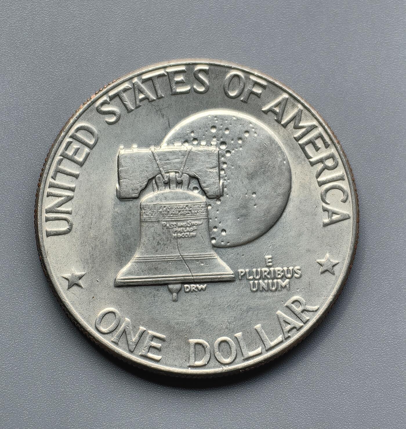 《崇甫堂》—外币小精品专场⑨ 美国1976年艾森豪威尔D版1美元 KM#206