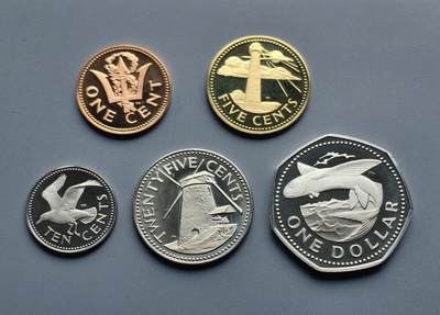 《崇甫堂》—外币小精品专场⑨ - 巴巴多斯1977年精制币五枚组 KM#13FM(P)