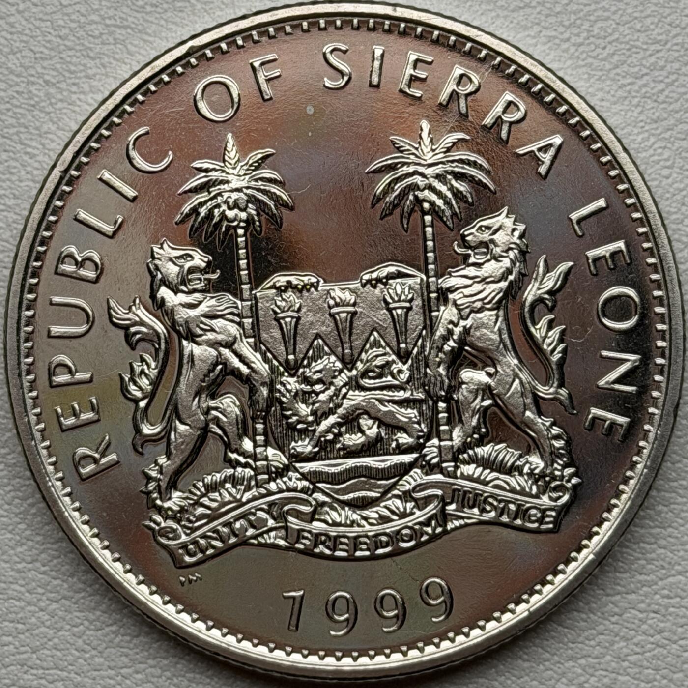 ＜星葵🌻钱币社＞硬币场·第71期·3月10日发货 塞拉利昂1999年中国·兵马俑1元克朗型纪念币