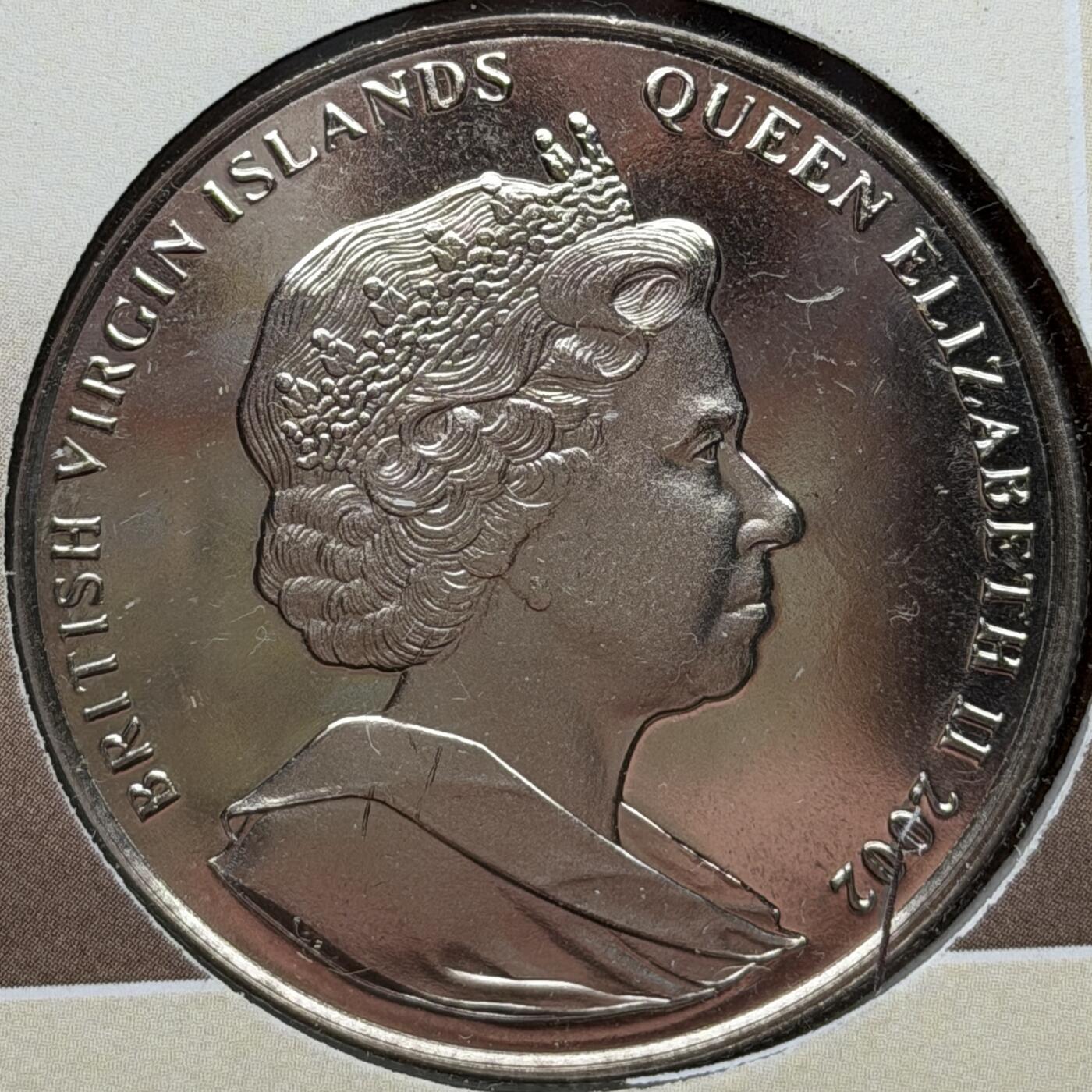 ＜星葵🌻钱币社＞硬币场·第71期·3月10日发货 〈邮币封〉维尔京群岛2002年泰迪熊诞生100周年1元克朗型纪念币