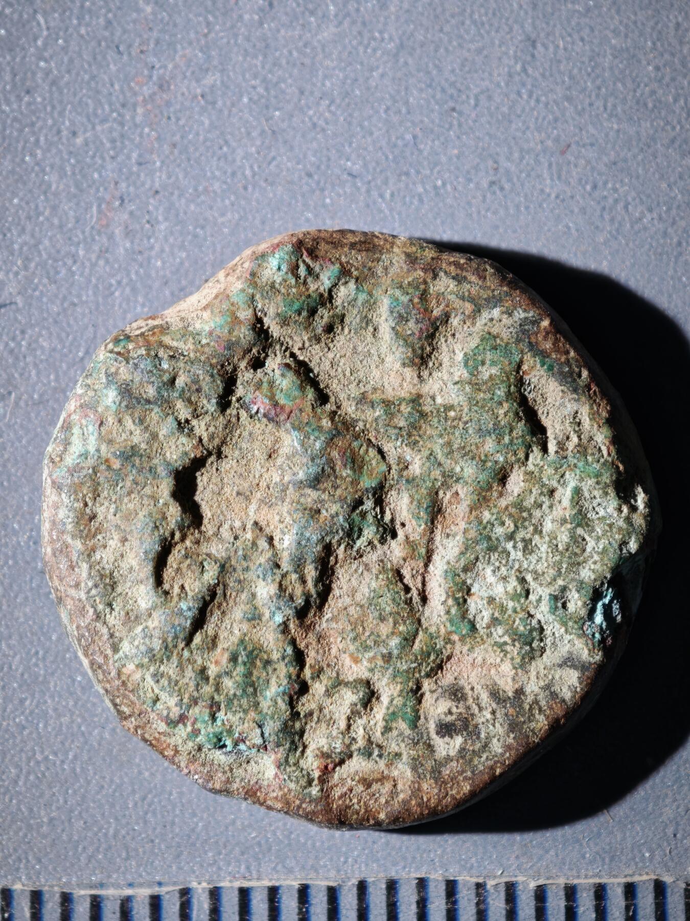 119期新疆红钱粟特钱币丝路钱币专场 F索特美加斯王朝铜币