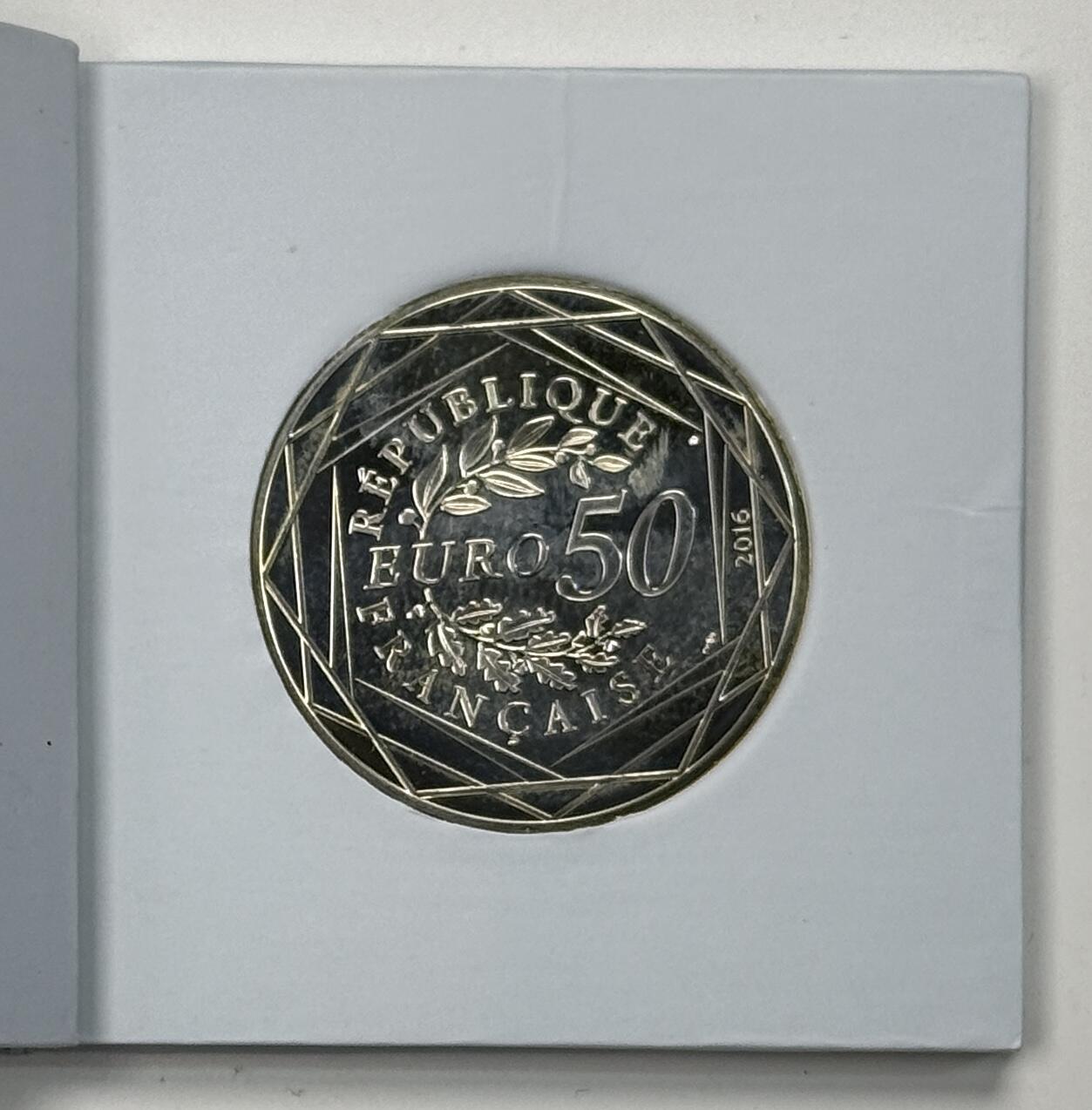 S&S Numismatic世界钱币-拍卖 第121期  法国2016年 小王子的美丽旅程-与鸟儿一起飞翔 50欧元纪念银币 官方卡币 41克900银