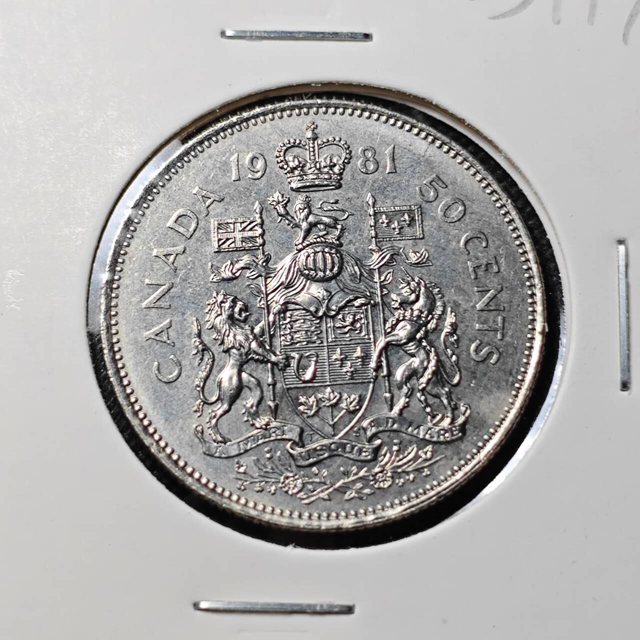 KK钱币收藏小铺   第403期 2月预留时间 周末发货 1981加拿大50分 
