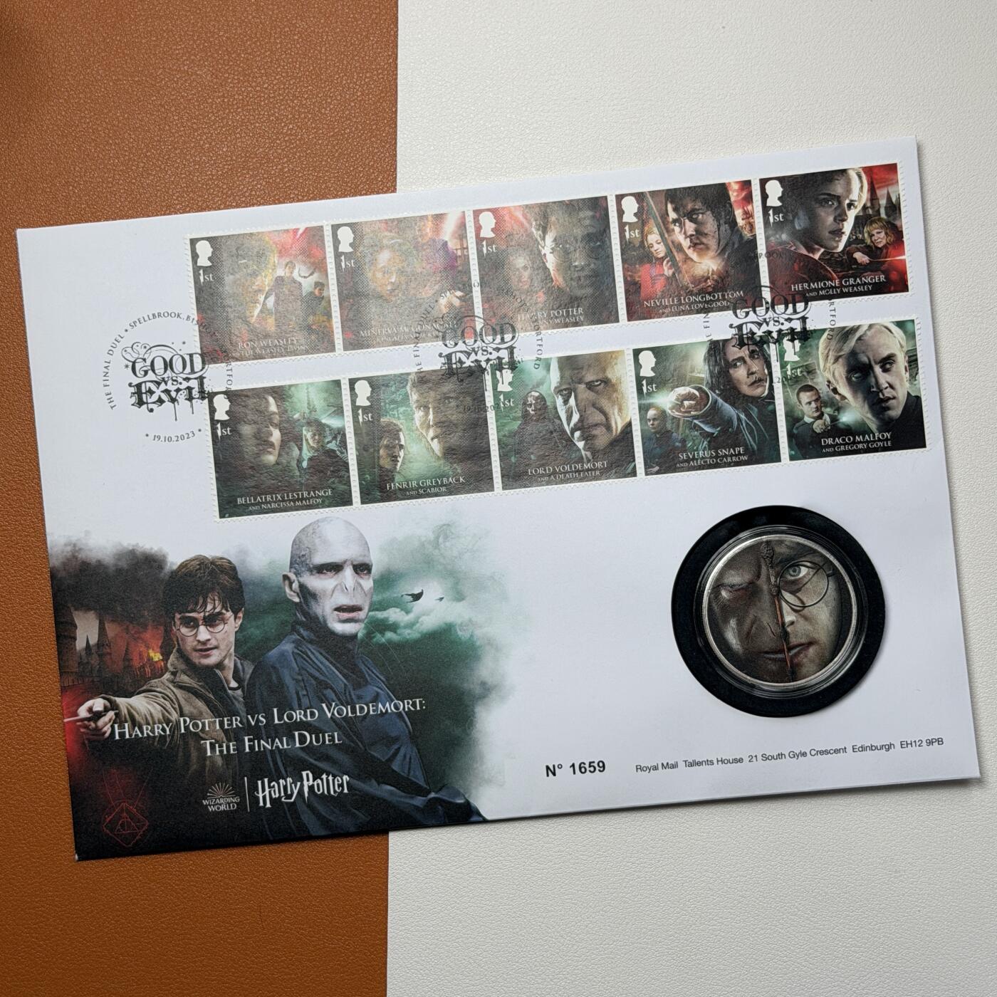 ＜星葵🌻钱币社＞硬币场·第71期·3月10日发货 〈邮章封〉英国2023年哈利波特·最终决战彩色纪念章
