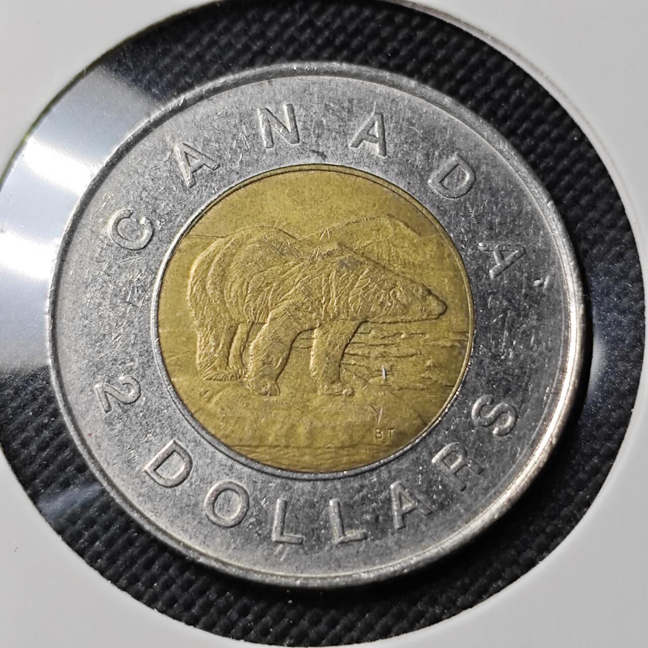 KK钱币收藏小铺   第403期 2月预留时间 周末发货  加拿大2元