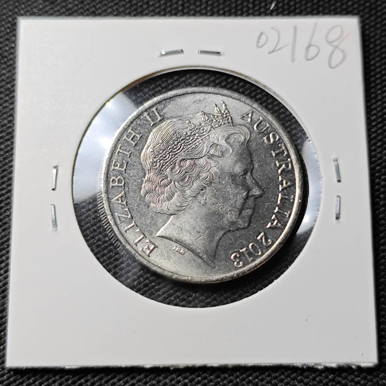 KK钱币收藏小铺   第402期 2月预留时间 周末发货 2013澳大利亚 20分纪念币