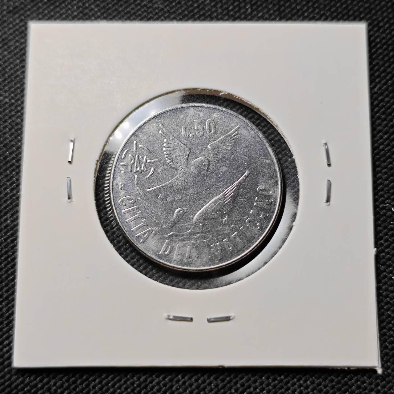 KK钱币收藏小铺   第403期 2月预留时间 周末发货  梵蒂冈50里拉