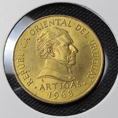 KK钱币收藏小铺   第403期 2月预留时间 周末发货 -  1968乌干达10比索 好品